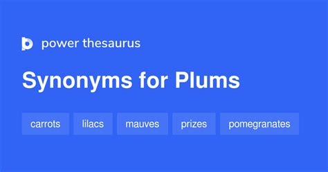 synonyms for plum